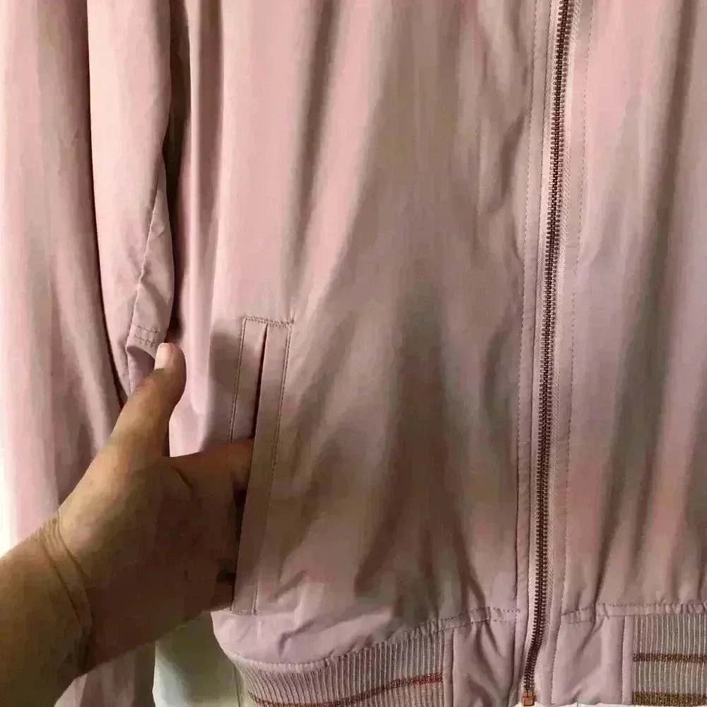American Eagle Outfitters Zip Up Bomber Jacket Size S - Picture 5 of 8